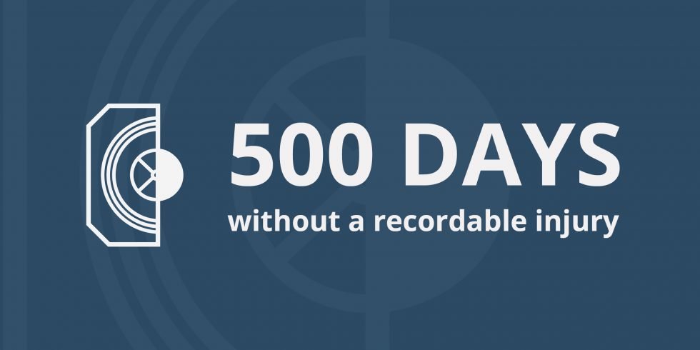 500 Days Incident Free